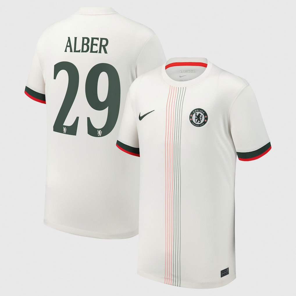 Chelsea FC chelsea cup nike away stadium shirt 2025-26 – youth with alber 29 printing Clothing - Buy Authentic Football Shirts UK