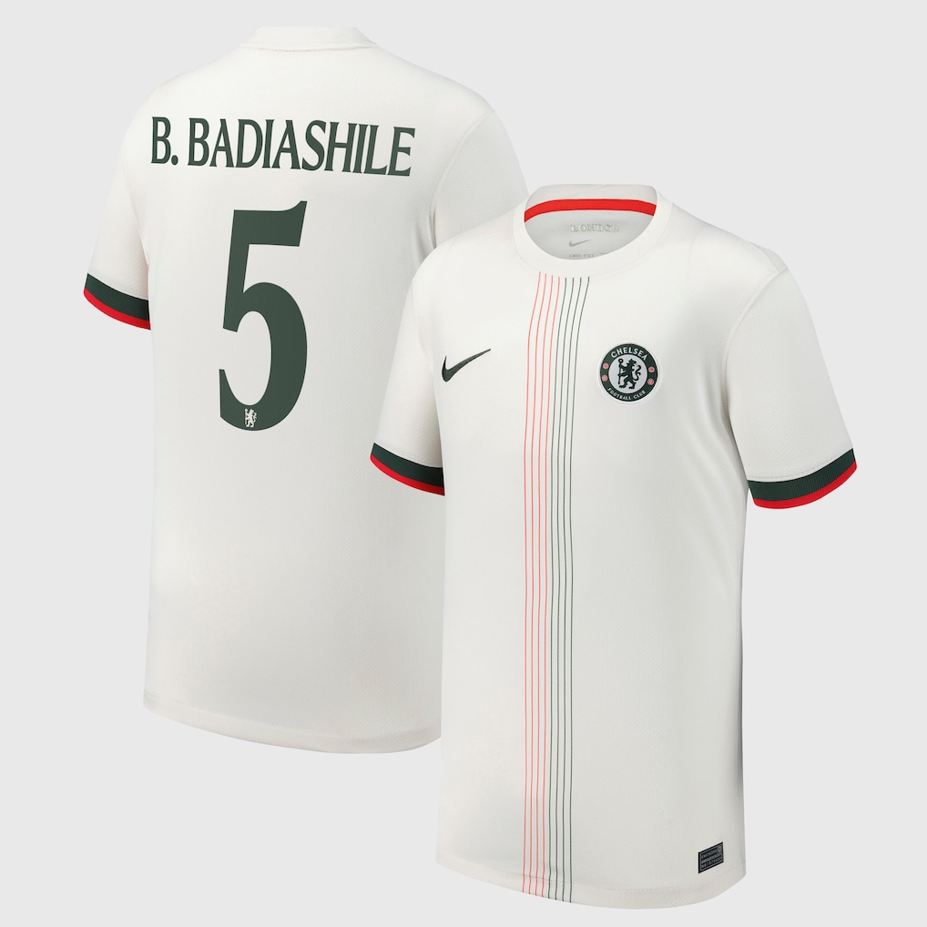 Chelsea FC chelsea cup nike away stadium shirt 2025-26 – youth with b. badiashile 5 printing Clothing - Buy Authentic Football Shirts UK