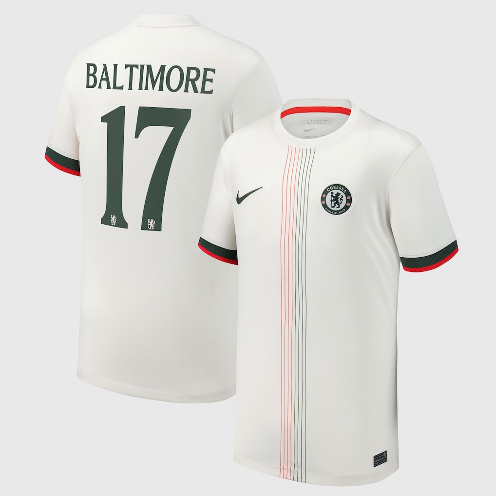 Chelsea FC chelsea cup nike away stadium shirt 2025-26 – youth with baltimore 17 printing Clothing - Buy Authentic Football Shirts UK