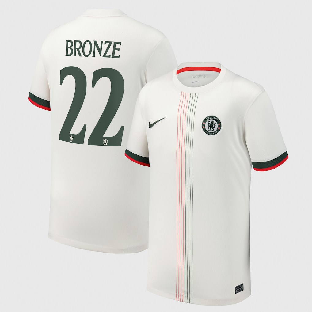 Chelsea FC chelsea cup nike away stadium shirt 2025-26 – youth with bronze 22 printing Clothing - Buy Authentic Football Shirts UK