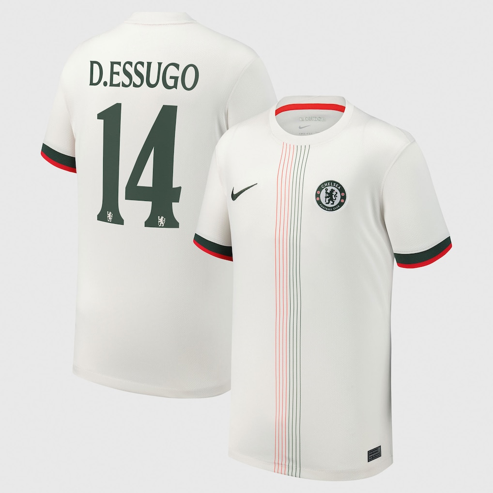 Chelsea FC chelsea cup nike away stadium shirt 2025-26 – youth with d.essugo 14 printing Clothing - Buy Authentic Football Shirts UK